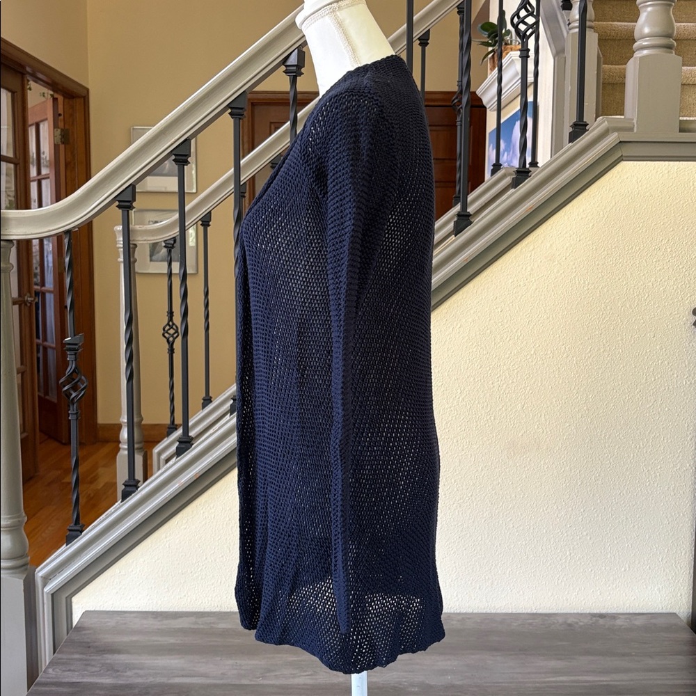 Old Navy Navy Blue Open-Front Knit Cardigan Size Small - Picture 3 of 8